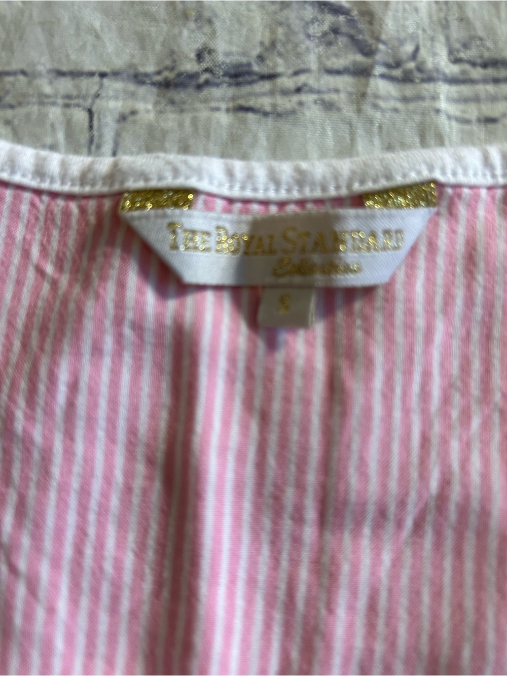 THE ROYAL STANDARD COLLECTION WHITE AND PINK SHORT PJ SET 100% COTTON SIZE SMALL - Picture 6 of 10